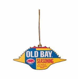 Old Bay Crab Shell Brass Ornament - NEW Fast Ship